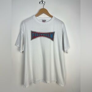 Vintage 1994 Freewheelin’ Snowboard T-Shirt Telluride Colorado Oneita USA XL‎